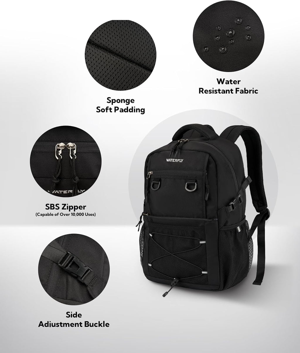 Travel Hiking Casual Backpack: 22L Lightweight Everyday Outdoor City Daypack College Bookbag for Women Men