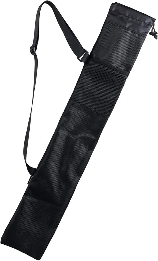 Trekking Poles Carry Bag Portable Hiking Poles Carrying Shoulder Bag Tent Poles Replacement Storage Pouch for Trekking Hiking Poles & Walking Stick, Ajustable Shoulder Strap, Black