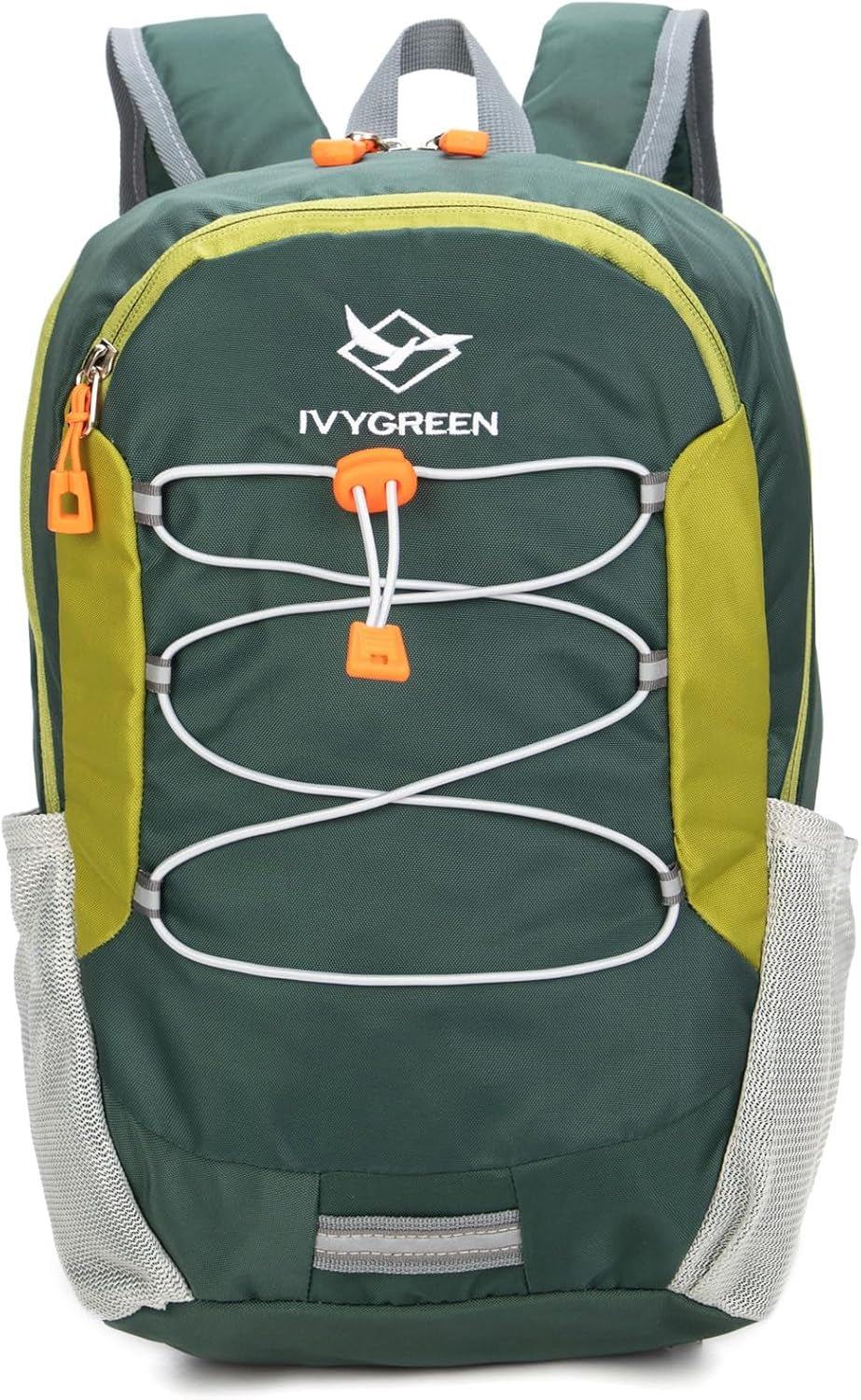 Little Kids Hiking Backpack for Boys or Girls, Small Daypack for Camping or Travel (Green, Medium)