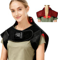 Red Light Therapy for Neck Shoulder,Rechargeable Infrared Light Therapy Device for Body with Massage and Timer,Wearable 660Nm&850Nm Red Light Therapy Wrap Pads for Body at Home（150 Lights）