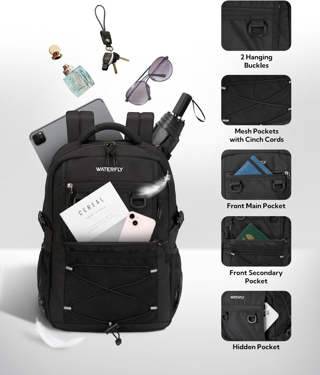 Travel Hiking Casual Backpack: 22L Lightweight Everyday Outdoor City Daypack College Bookbag for Women Men