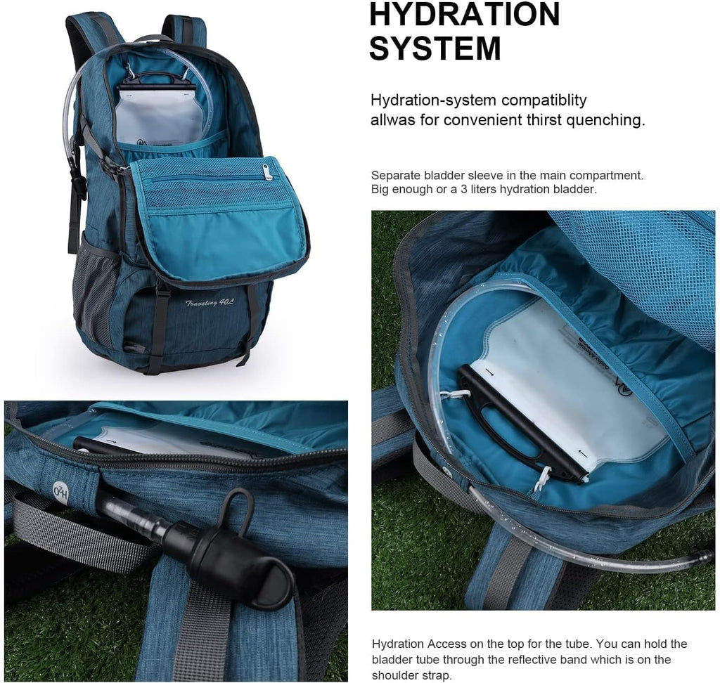 40L Hiking Backpack Lightweight Travel Backpack for Men&Women Outdoor Camping Backpacking