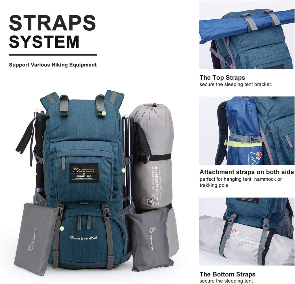 40L Hiking Backpack Lightweight Travel Backpack for Men&Women Outdoor Camping Backpacking