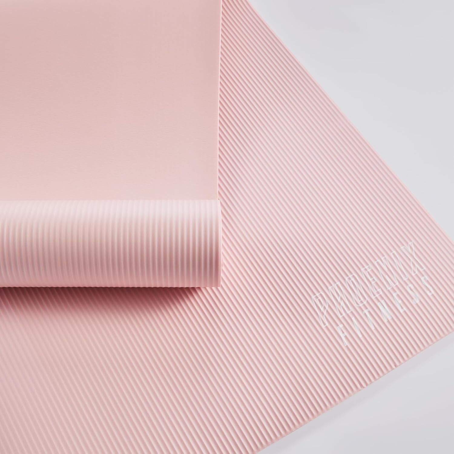 NBR Yoga Mat - 15Mm Extra Thick Exercise Mat with Carry Strap - Non Slip Yoga Mat for HIIT, Exercise & Pilates for Men and Women - Black or Pink