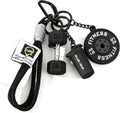 Gym Keychain Gift,Fitness Keychain Pendant, Dumbbell Keychain, Inspirational Fitness Accessory for Men and Women