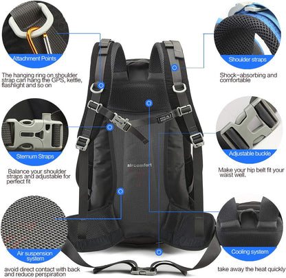 40L Backpack Hiking Mountain Bag Outdoor Hiking Camping Travel Pack
